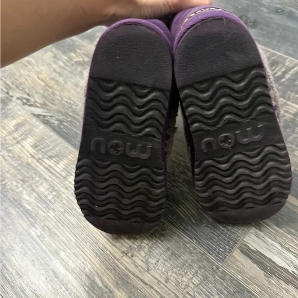 Mou Deep Purple Boots with Grey Stitching - Picture 5 of 7